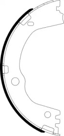 HELLA PAGID 8da355051211 -  Комплект тормозных колодок, стояночная тормозная система